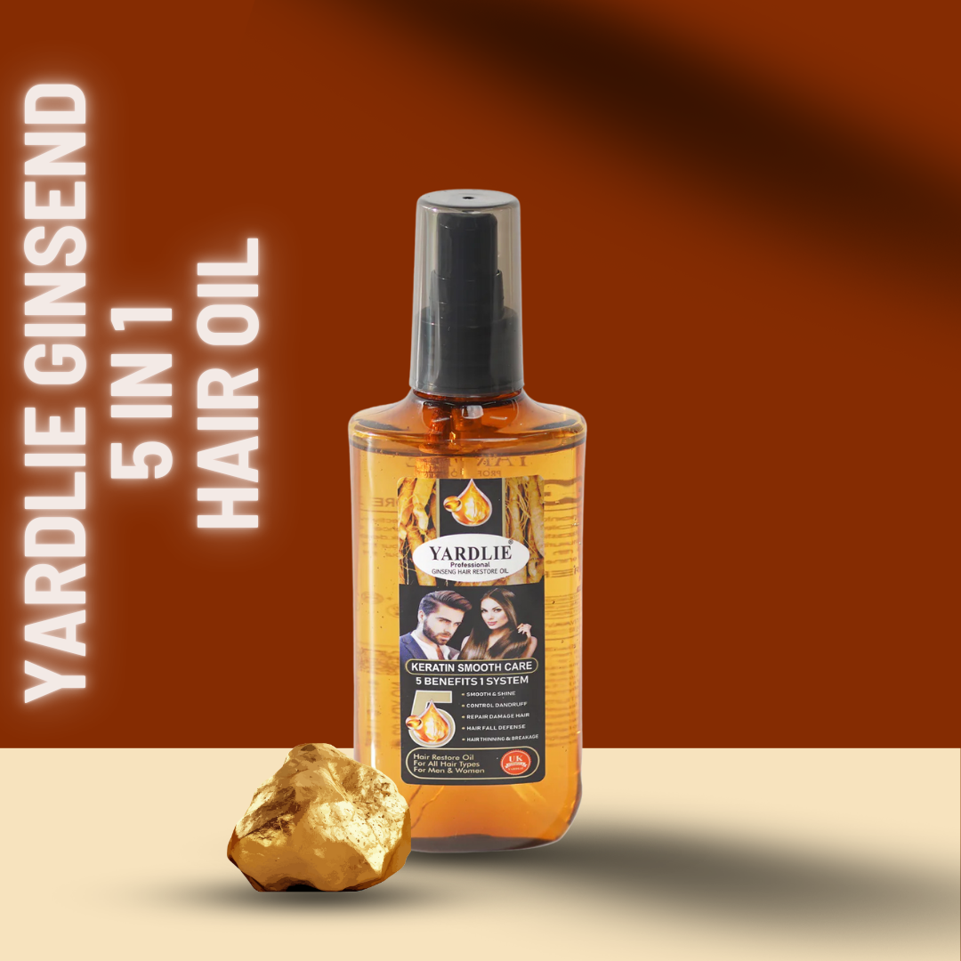 Yardlie Ginseng Oil For Hair Volumizing, Shining, Strengthening, Anti Hair fall & Anti Dandruff