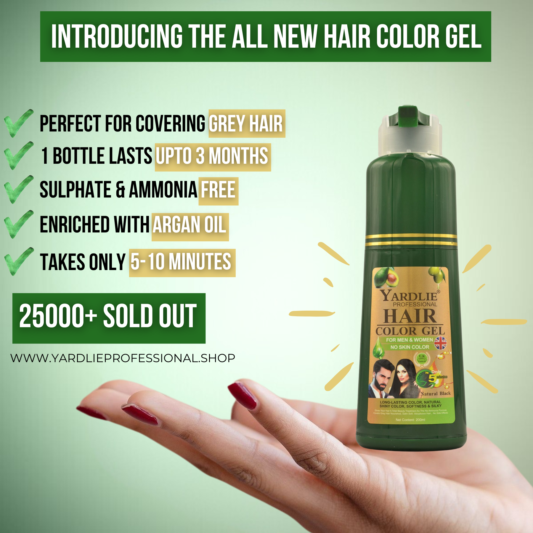 Yardlie Hair Color Gel