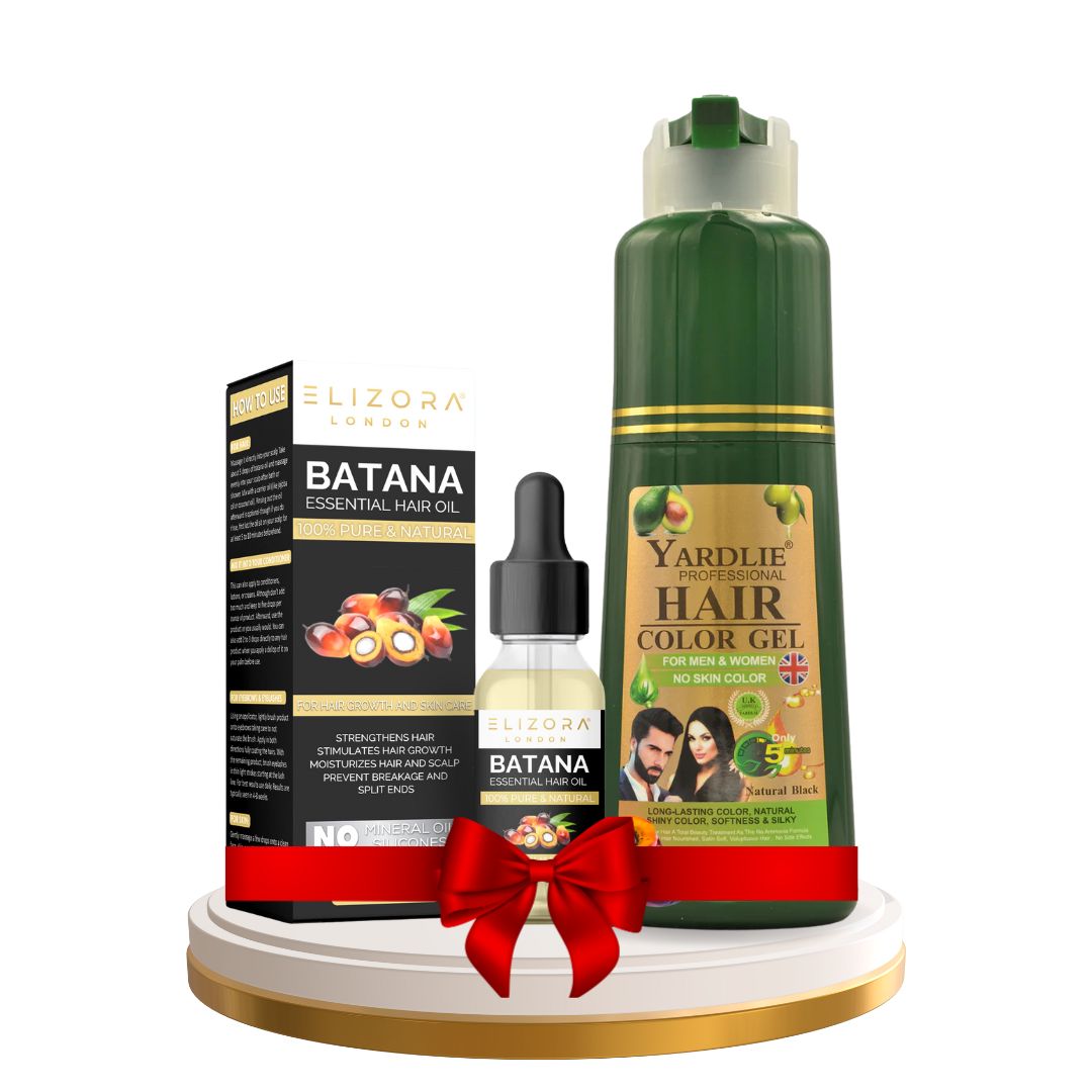 Yardlie Hair Color Gel 200ML + Elizora London Batana Oil